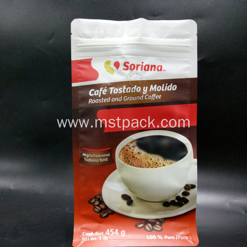 Box Pouch Flat Bottom Coffee Bag